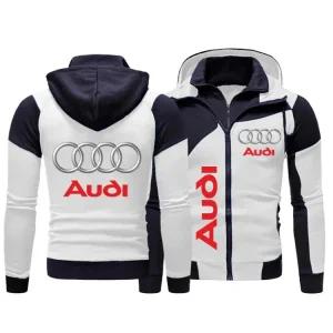 지퍼 두꺼운 남성 상의 의류 로고 따뜻한 프린트 스웨터 오토바이 바이커 카디건 양털 가을 자켓 star