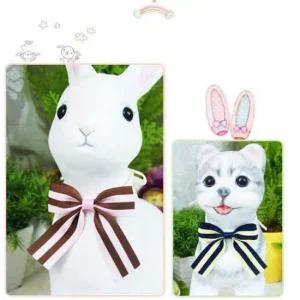 강아지 리본 타이 스카프 10개