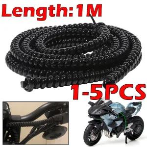 1-5PCS 오토바이 배선 하네스 권선 튜브 오토바이 권선 보호 라인 케이블 와인더 모토 액세서리