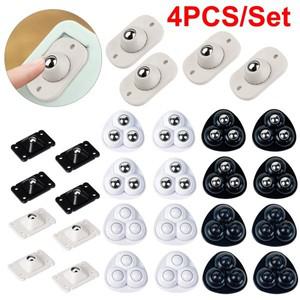 가구에 대 한 4피스 마그네틱 접착 롤러 범용 도르래 회전 바퀴 상자 스케이트 캐비닛에 캐스터 휠