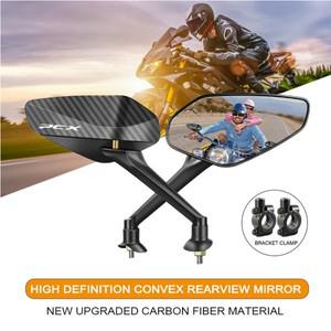 PCX 호환  카본 백미러 HONDA PCX125 125 150 ADV150  조정 가능한 바이크 오토바이 볼록 거울 10mm