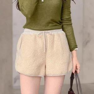 [다잇템]여성 랍빠 FW 퍼지 핫팬츠 고무줄 반바지_P413041050