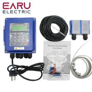 초음파 유량계 RS485 MODBUS 디지털 물 액체 TM-1 센서 프로브 포함)의 TUF-2000B 벽걸이형 클램프
