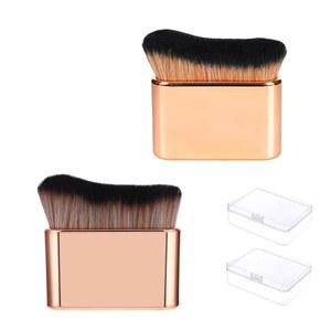 2팩 셀프 태너 브러시 절묘 태닝 바디 메이크업 도구 가부키 블렌드 얼굴 바디용 어플리케이터