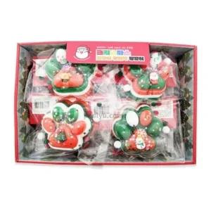 ( )플유 크리스마스 고양이 발바닥 말랑이 1박스 8개입 스트레스볼 말랑 쫀득 스퀴시 모찌 관리 볼 촉감놀