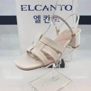 [ELCANTO]엘칸토 HC11 양가죽 여성화 투웨이 큐빅 스트랩 샌들 H2W3U52X6 (S35657382)