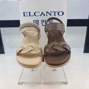 [ELCANTO]엘칸토 HC11 양가죽 여성화 투웨이 큐빅 스트랩 샌들 E2V6U4W26X (S35657370)