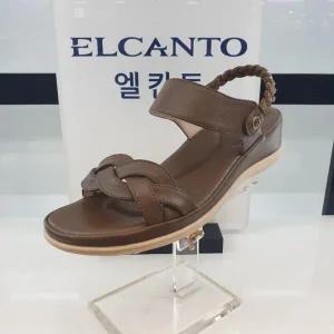 [ELCANTO]엘칸토 HC11 양가죽 여성화 투웨이 큐빅 스트랩 샌들 W2W6U5X26 (S35657368)