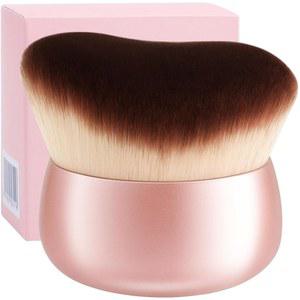 도컬러 셀프 태너 브러시 75mm 대형 바디 메이크업 부드러운 합성 모발 태닝 스트라이프 없음 파운데이션 브론저 어플리케이터 페이스 선물 상자