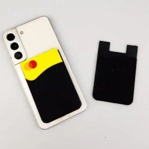 [콩심팥심]부착형 휴대폰 카드 지갑 블랙 스마트폰 카드 포켓