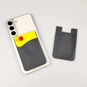 [콩심팥심]부착형 휴대폰 카드 지갑 그레이 스마트폰 카드 포켓