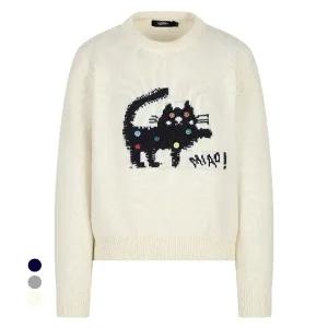 KARRA 캣츠페인트버튼니트_A5W0595