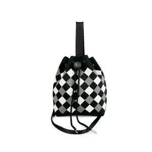 [콩심팥심]여성 조리백 니트 버킷백 가방 블랙다이아몬드