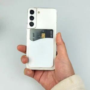 [콩심팥심]부착형 휴대폰 카드 지갑 화이트 스마트폰 카드 포켓