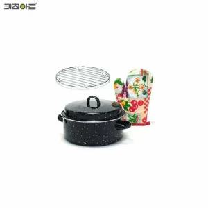 키친아트 QK27OS01 냄비 직화냄비 장갑포함 28cm 직화구이 주방