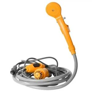 [콩심팥심]휴대용 캠핑 샤워기 차량 시거잭 호스 야외 세면