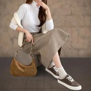 [다잇템] 여성 베이직 롱슬리브 코디 폴라넥 슬림 티셔츠