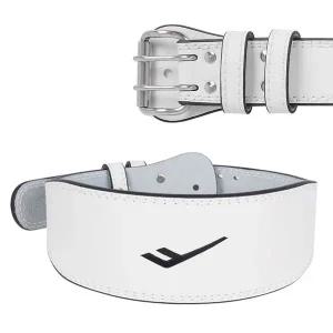 [셀러에이드]헬스 웨이트 복압 가죽 L 벨트 화이트 리프팅