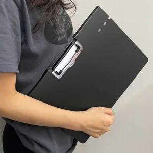 덮개 형 가로 클립보드 서류 판 블랙 A4 결재판