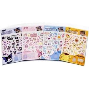 스티커 산리오 캐릭터즈 탑꾸세트 홀로그램 쿠로미 칭