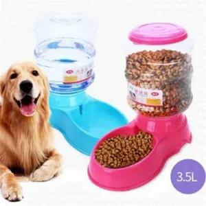 강아지 대용량 물통 식수대 반자동급수 3.5L