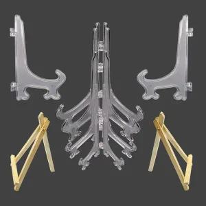 미니액자받침대 조절가능이젤 가족사진 미니 나무 원목받침대 대