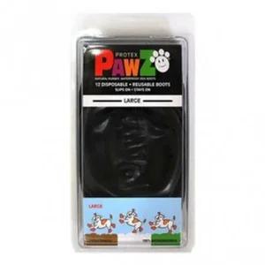 천연 베이직 포우즈 라텍스 애견신발 블랙L 애견신발