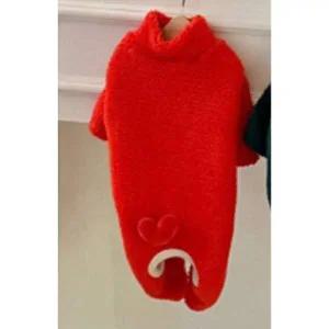 [셀러에이드]강아지 크리스마스 루돌프 올인원 레드 1P 세트 패션