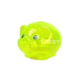 [오너클랜](SM)형광 투명 돼지저금통 중2P 인테리어저금통