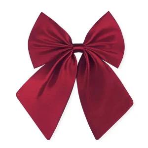 리본넥타이 여성 교복 패션 나비 넥타이 와인