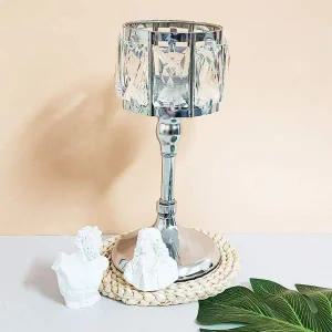 [골드스마일]실버 크리스탈 촛대 S 캔들홀더 빈티지소품 빈티지촛