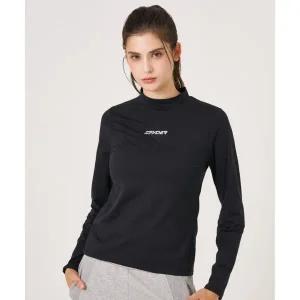 [스파이더]여성 스포츠 기능성 베이직 모크넥 이너 티셔츠 SPKFCNRL252WBLK 659673