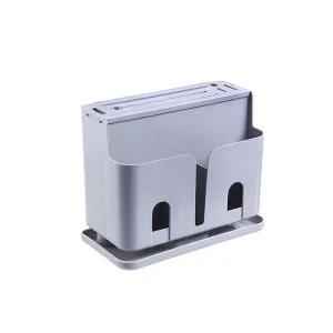 다용도 스탠드 칼꽂이 그레이 주방 수납 칼 정리함 필수 아이템