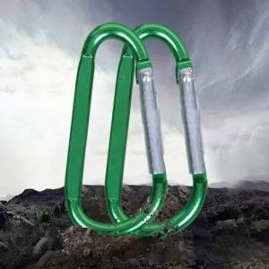 [오너클랜]캠핑 등산 타프 경량 카라비너 알루미늄 F형 랜덤