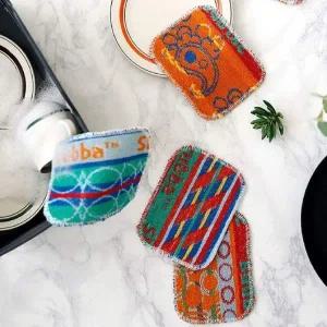 컵홀더 홈카페 꽃 컵받침 컵받침대 원목 티코스터