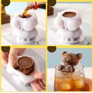 실리콘 곰돌이 아이스몰드 얼음트레이 소 얼음틀