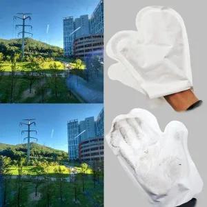 [오너클랜]10매 국산 방수 코팅 먼지 털이 청소 장갑 부직 포 정전기 1세트