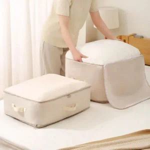 대형 이불 정리 수납함 압축 파우치 보관용 쾌속 정리함