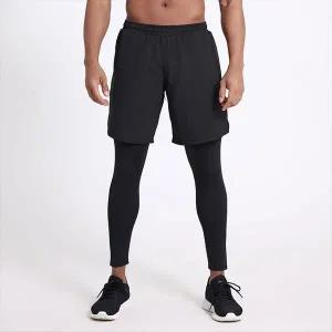 러닝 트레이닝 9부 일체형 반바지 레깅스 LM-0732