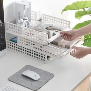 서랍 수납 슬라이딩 트레이 옷 정리함 사무용품 정리 바스켓