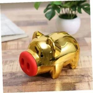 [셀러에이드]저금통 귀여운 황금돼지 중형 어린이 돈 전략