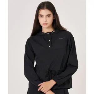 [스파이더]여성 우븐 셋업 후드 티셔츠 SPKFCNHD351WBLK 659845