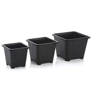 미니꽃화분 플라스틱 사각 다육이 화분(6.5 X 6.5 cm)