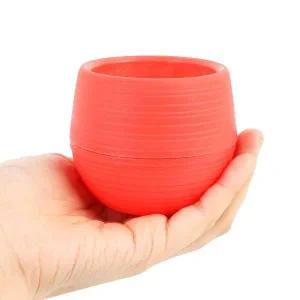 미니 원형 플라스틱 화분 컬러 인테리어 소형 식물용 장식화분