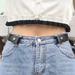 버클 프리 없는 허리 남여공용 똑딱이 스타일 벨트 정