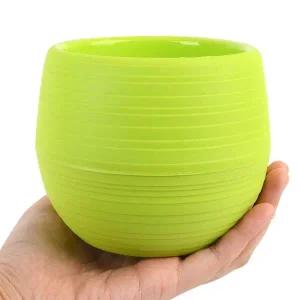 미니 고급 플라스틱 원형 화분 다채로운 식물 재배 대형