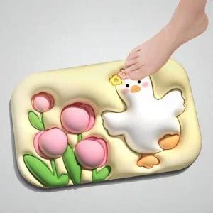 물세탁 3D 입체 캐릭터 규조토 발매트 주방 욕실 화장실 매트