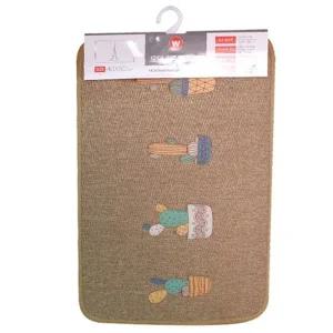 모던 자수 발매트 선인장