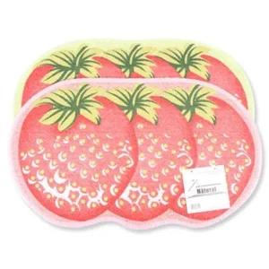 딸기 매트 색상램덤 55x33cm