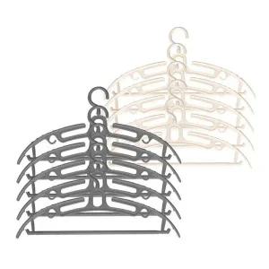 고품질 플라스틱 회전 옷걸이 5P 논슬립 넥타이 스카프 행거 (WFFVQ90)